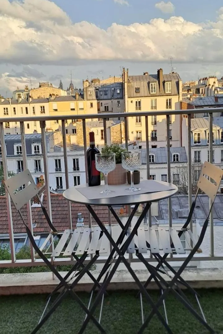 Studio Beau Et Calme Avec Vue Sur Sacre-coeur ! Paříž